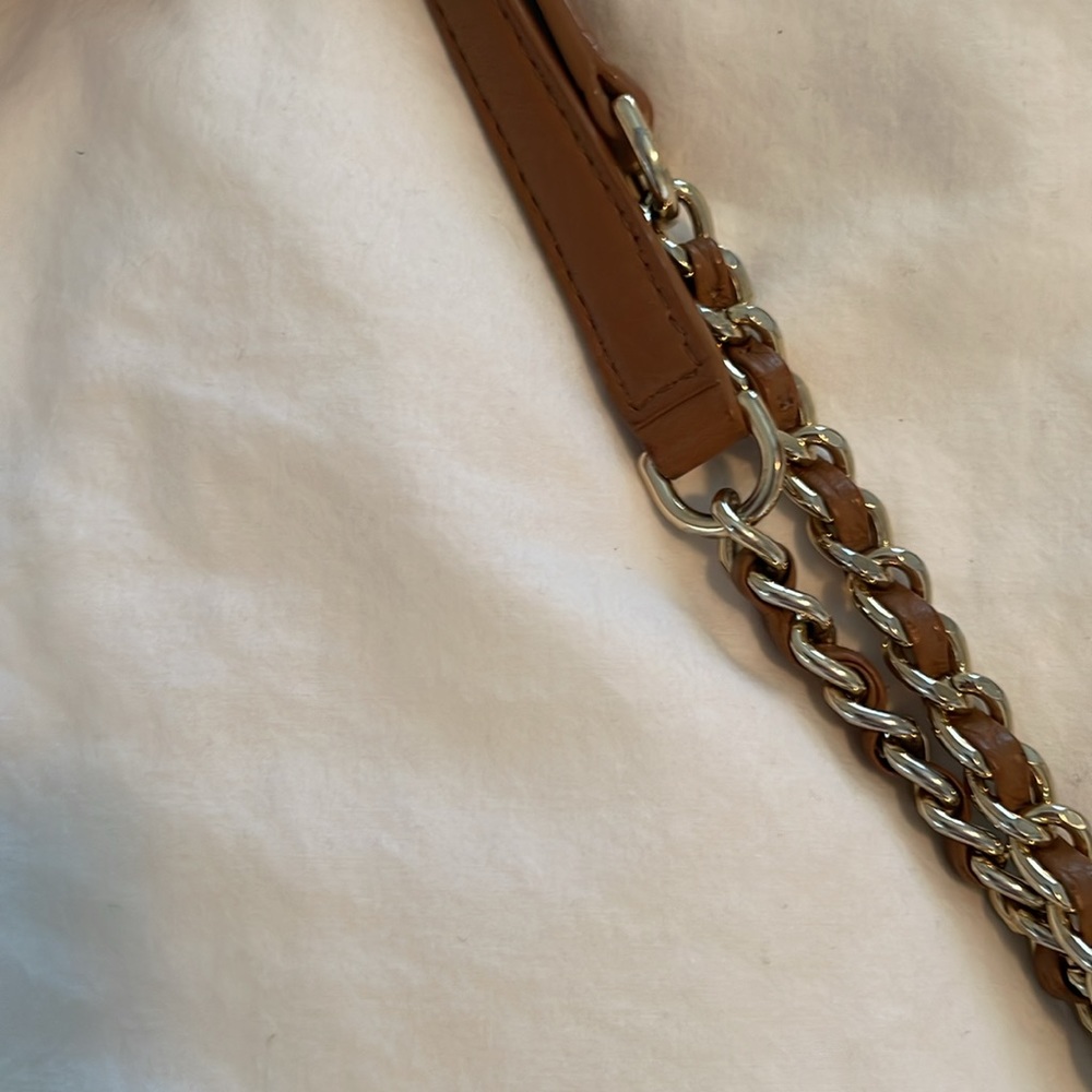 Tory Burch Brown Hobo Shoulder Bag With Chain Straps - Picture 4 of 17